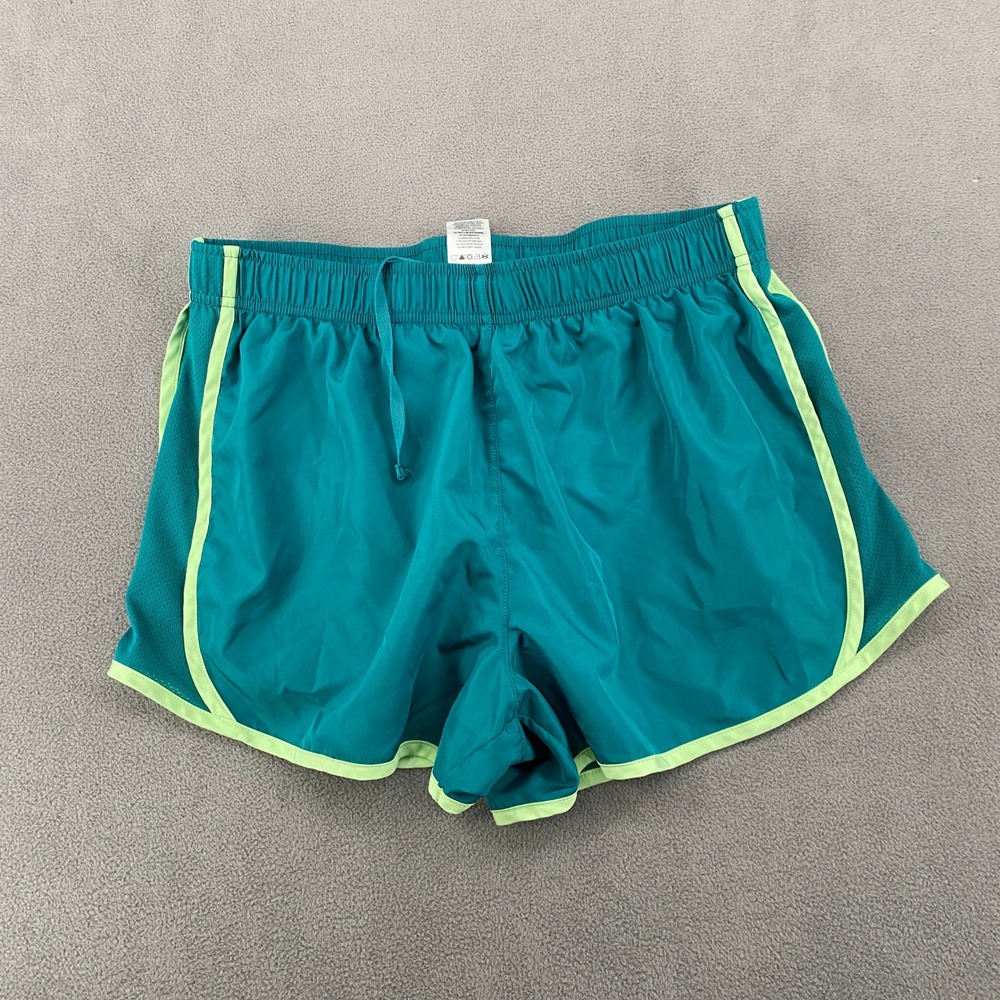 Member's Mark Ladies Active‎ Running Shorts Teal Lime Green Size M Medium